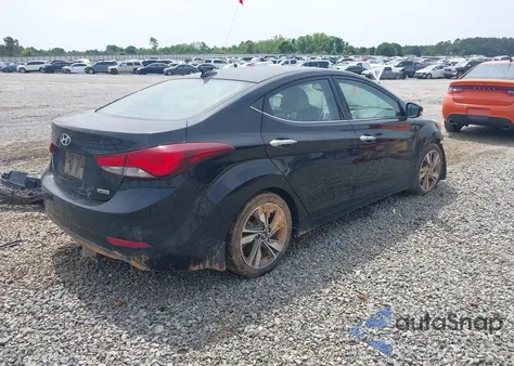 2016 Hyundai Elantra Limited из США, поврежденный, VIN KMHDH4AE9GU605967